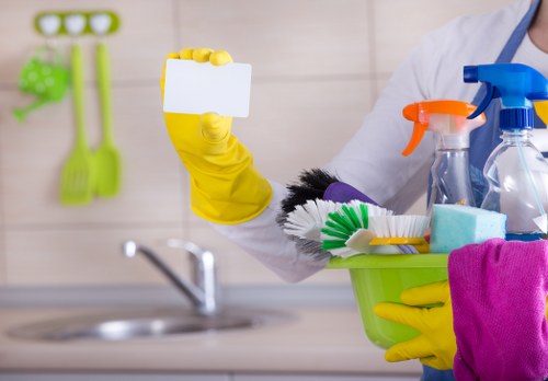 Professional office cleaning in Catford reception area