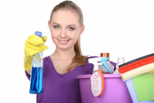 Deep cleaning a newly refurbished room in Catford