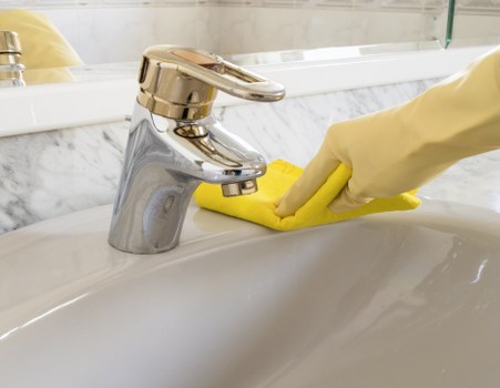 Deep cleaning a fabric sofa with specialist equipment in Catford